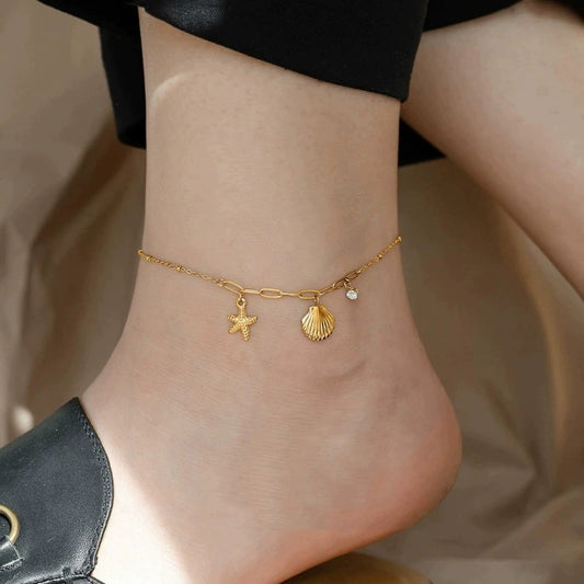 Ocean tide anklet