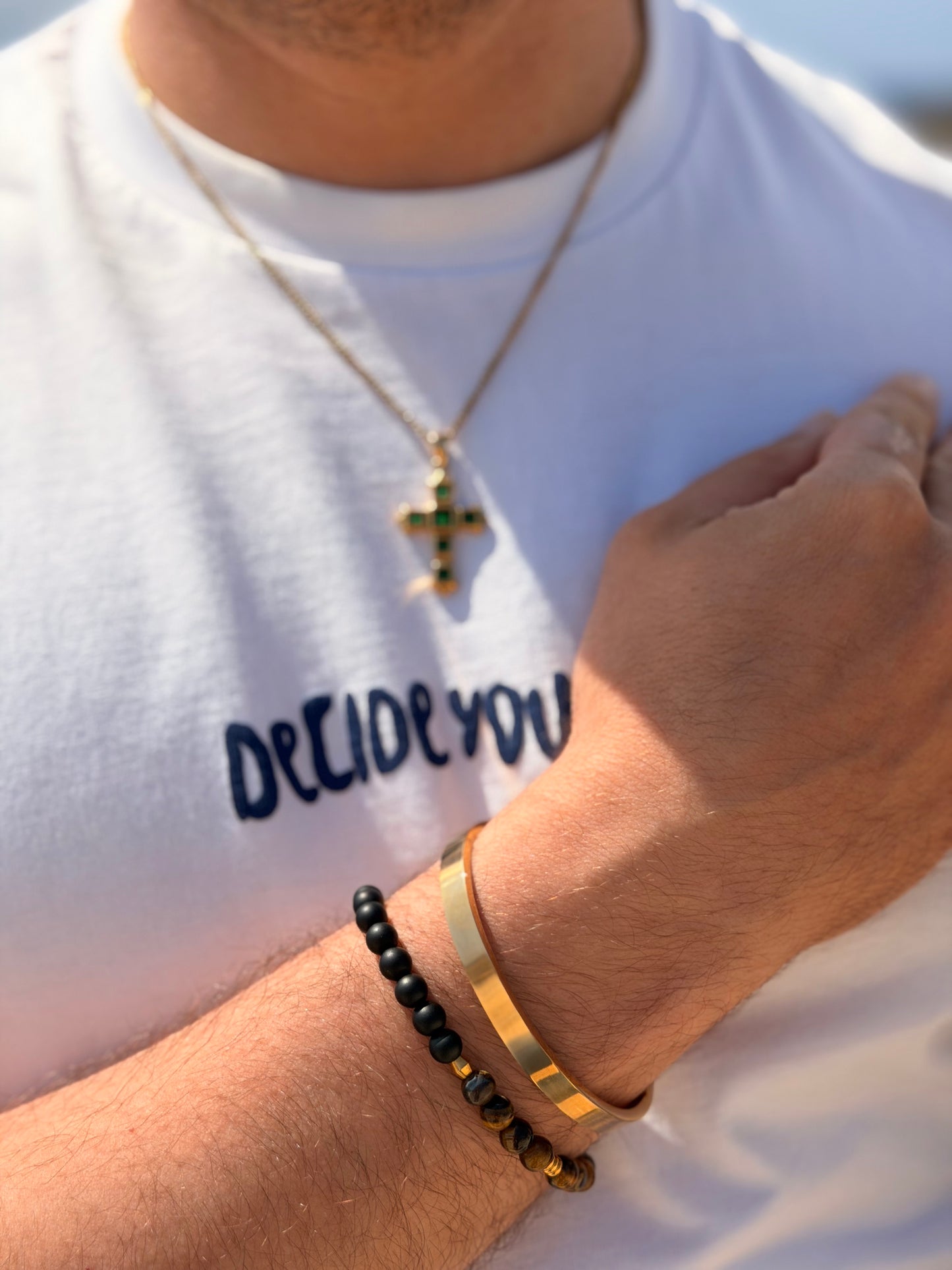 Shadow bead bracelet