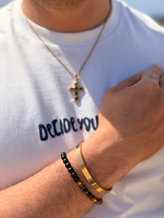 Shadow bead bracelet