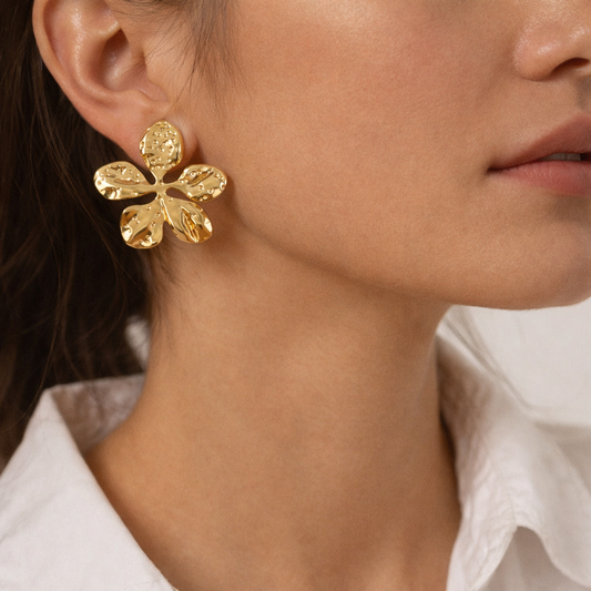 Bold petal studs
