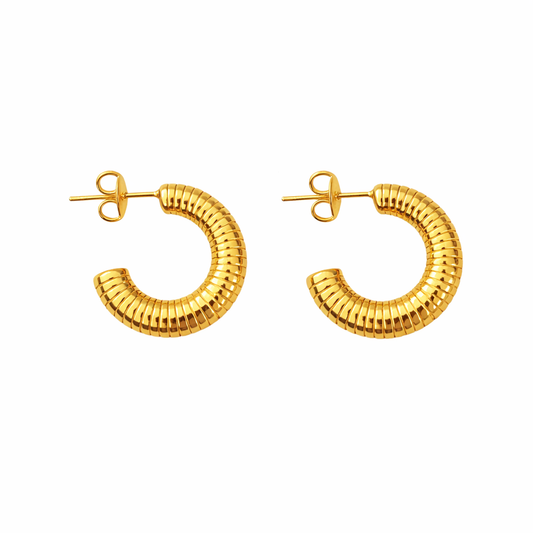 Mini textured hoops