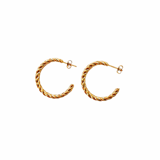 Classic rope twist hoops