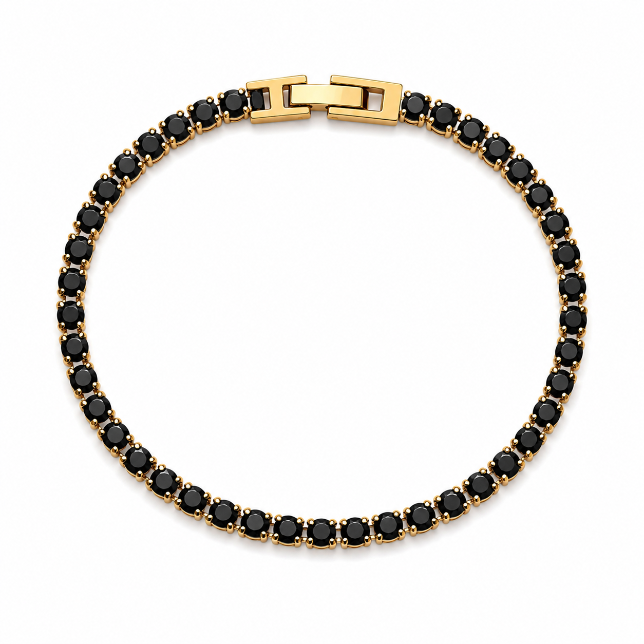Black tennis bracelet