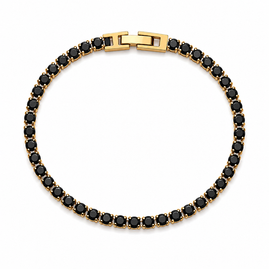 Black tennis bracelet