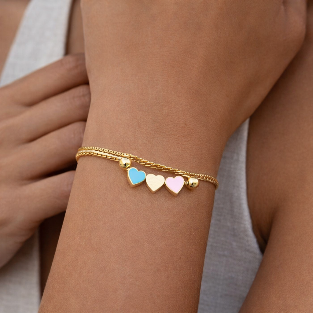 Candy crush double chain bracelet