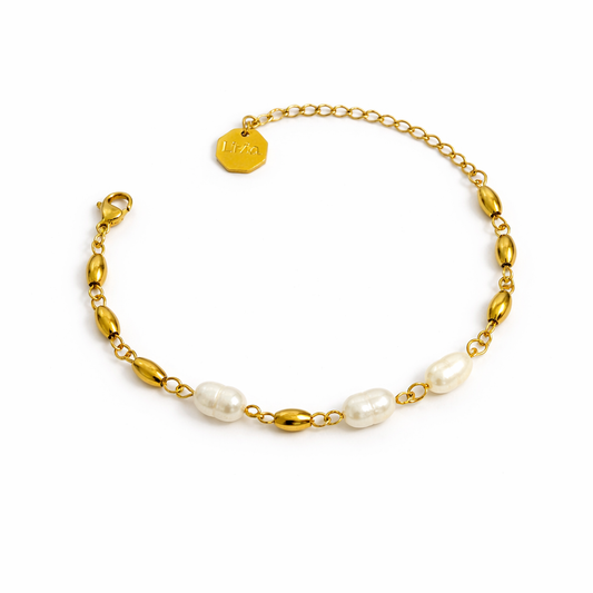 Modern pearl bracelet