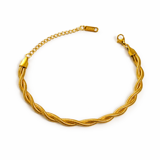 Modern rope twist bracelet