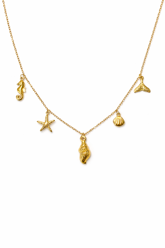 Mermaid charm necklace