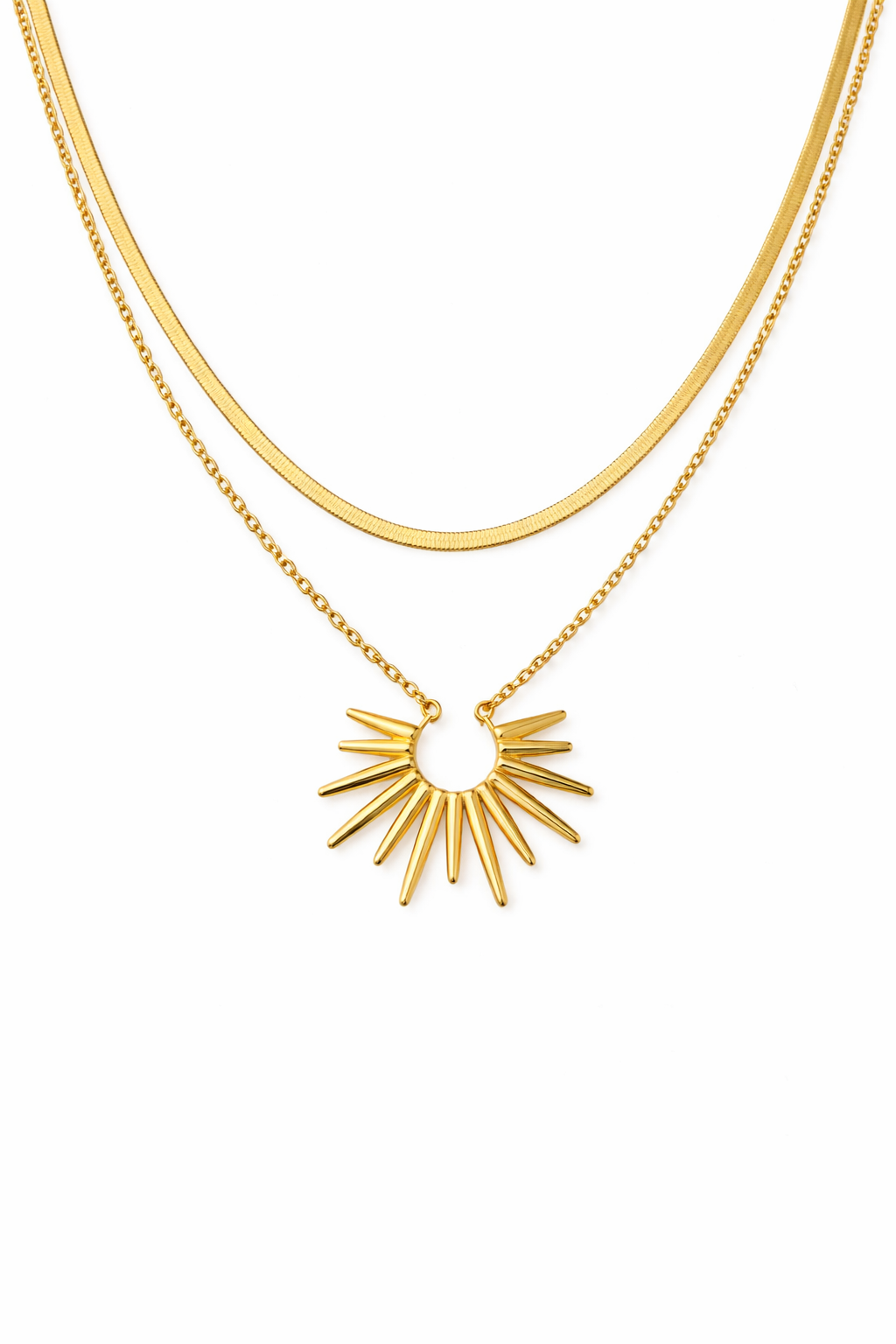 Solar crown necklace