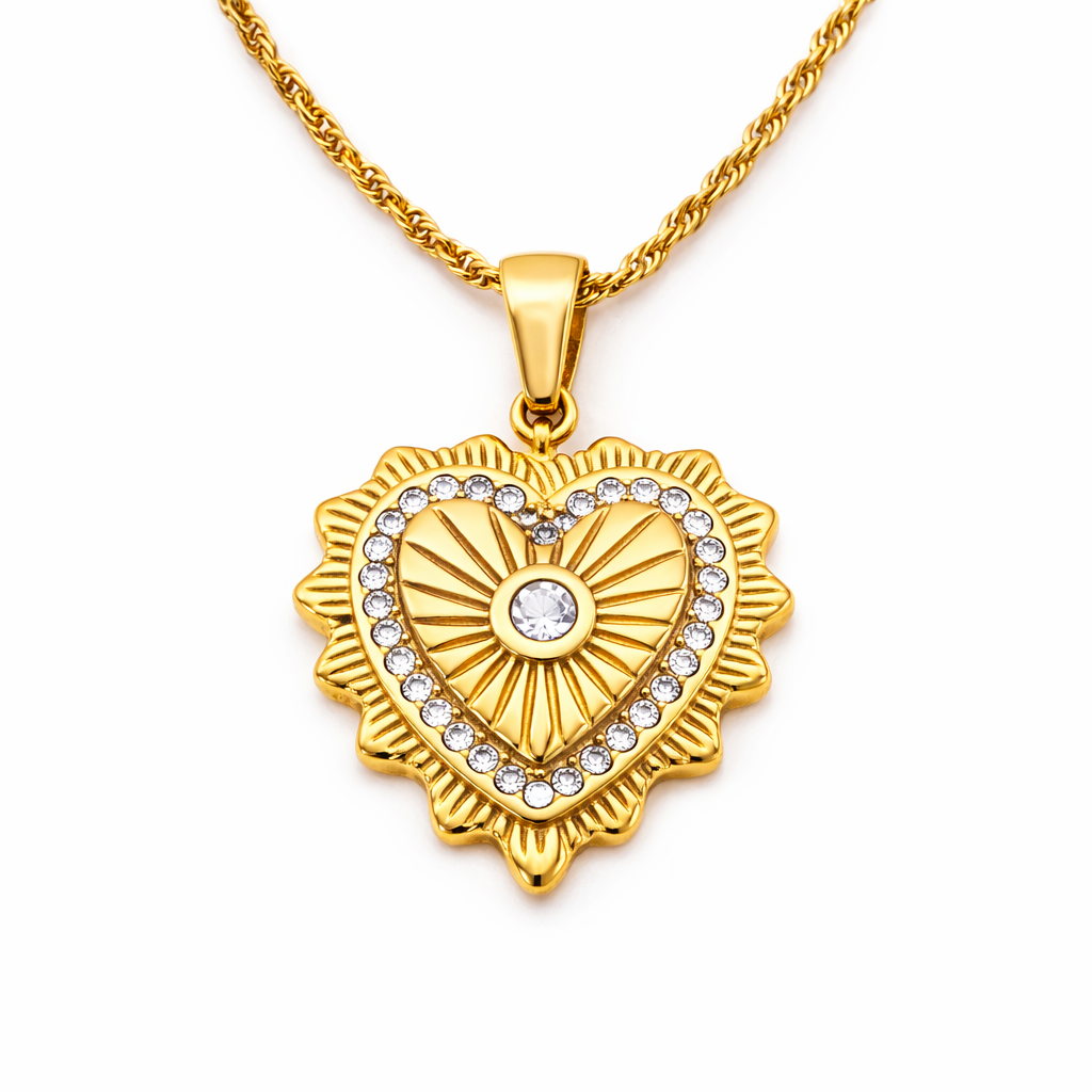 Serenity heart pendant