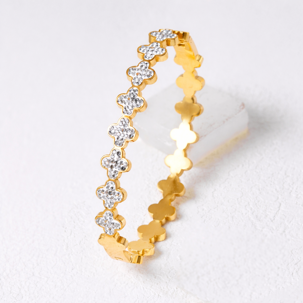 Clover ice bangle