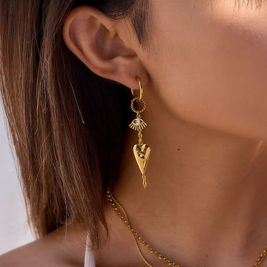 Evil eye heart drops