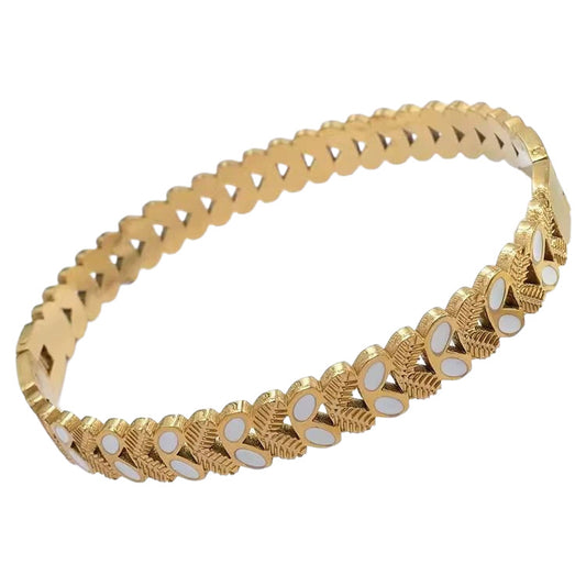 Geometric glam bangle