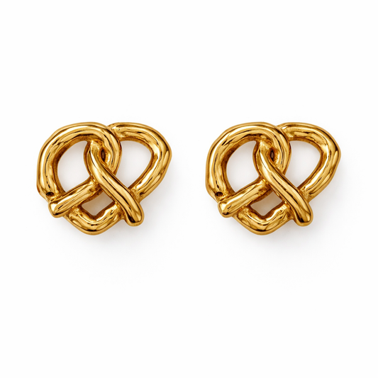 Love knot studs