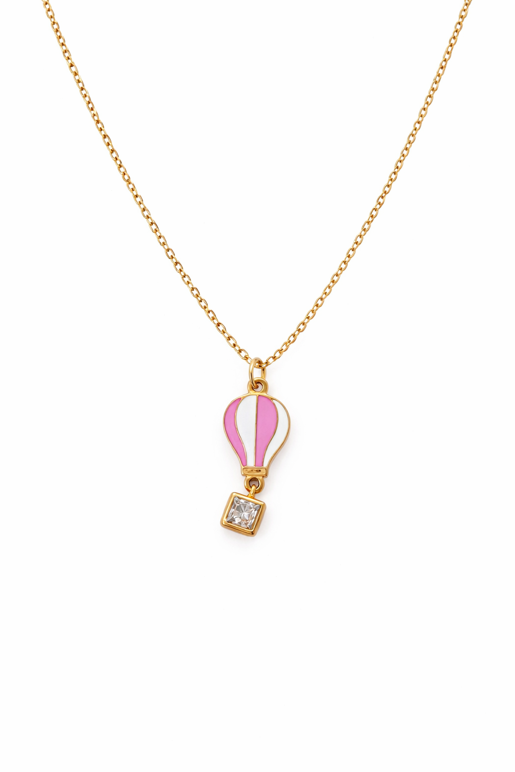 Hot air balloon necklace
