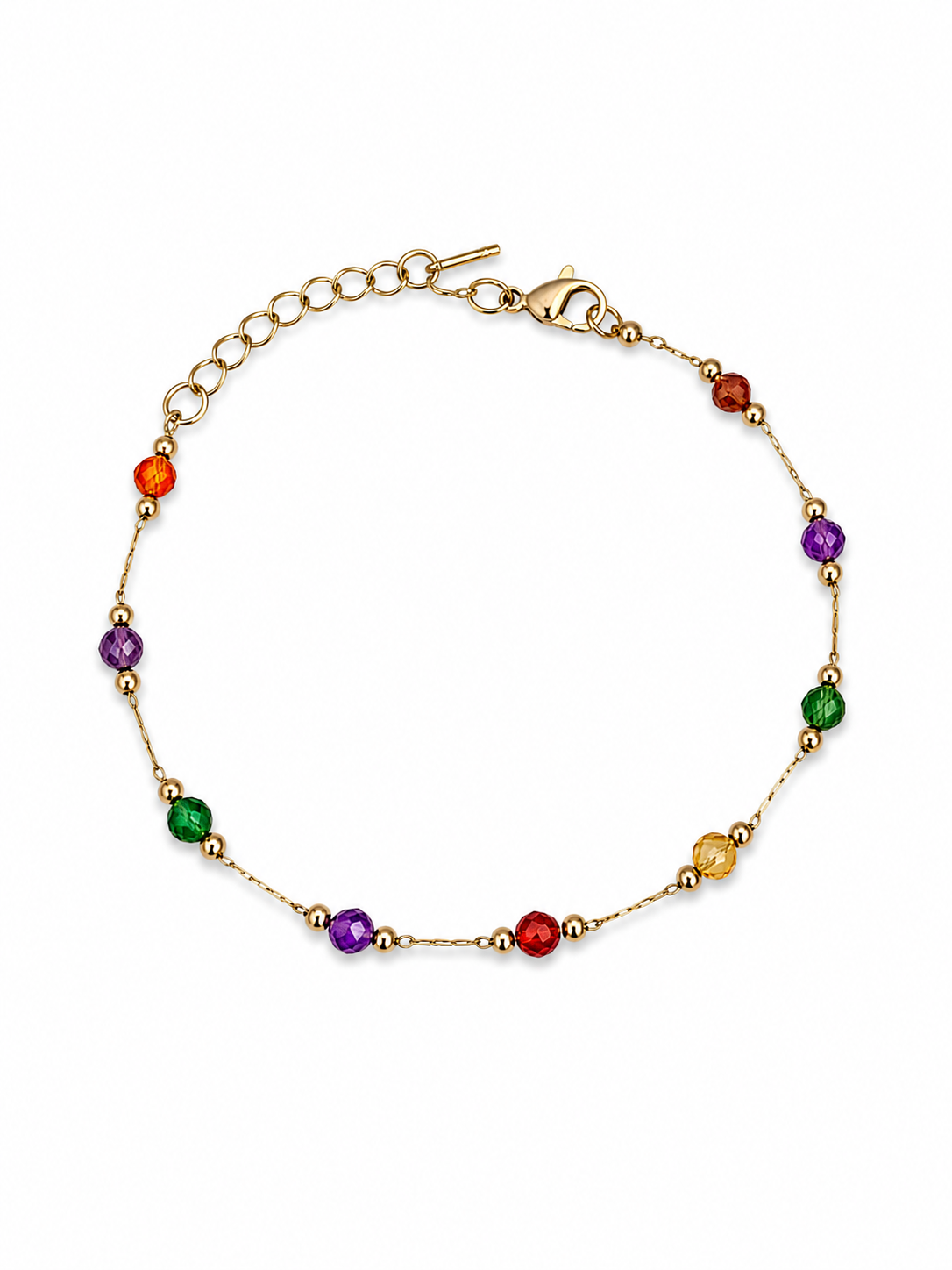 Dainty gem bracelet