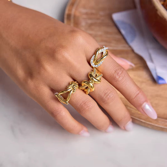 Chunky knot ring