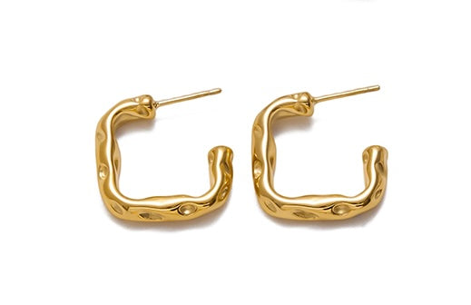 Melted edge hoops