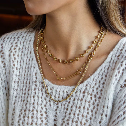 Two-tone rope chain