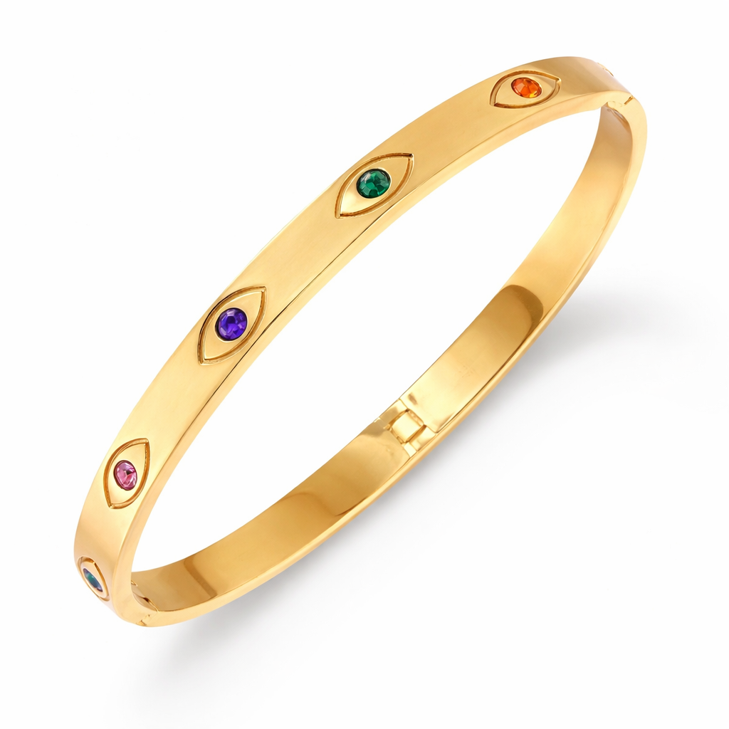 Rainbow eye bangle