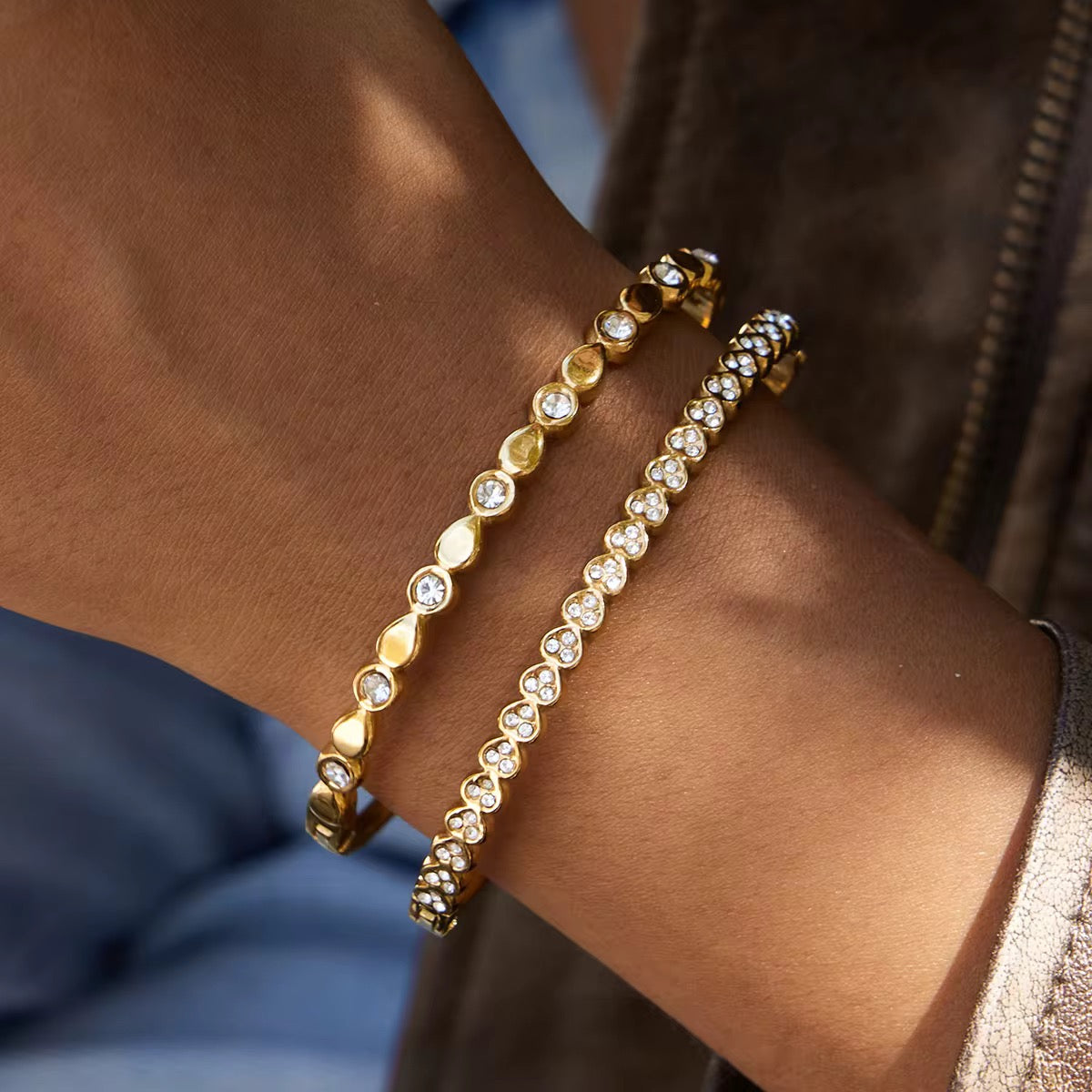 Royal crystal tennis bangle