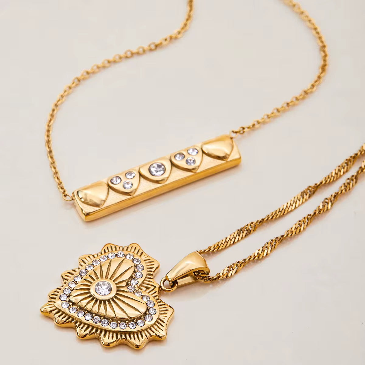 Serenity heart pendant