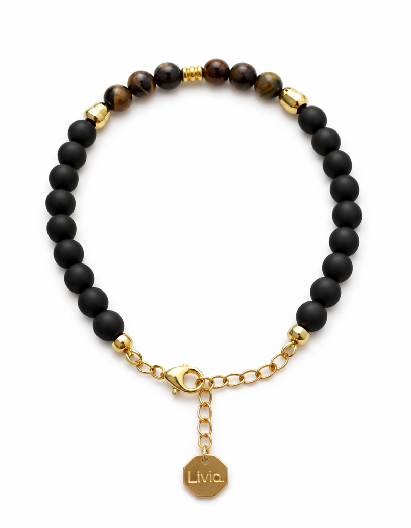 Shadow bead bracelet