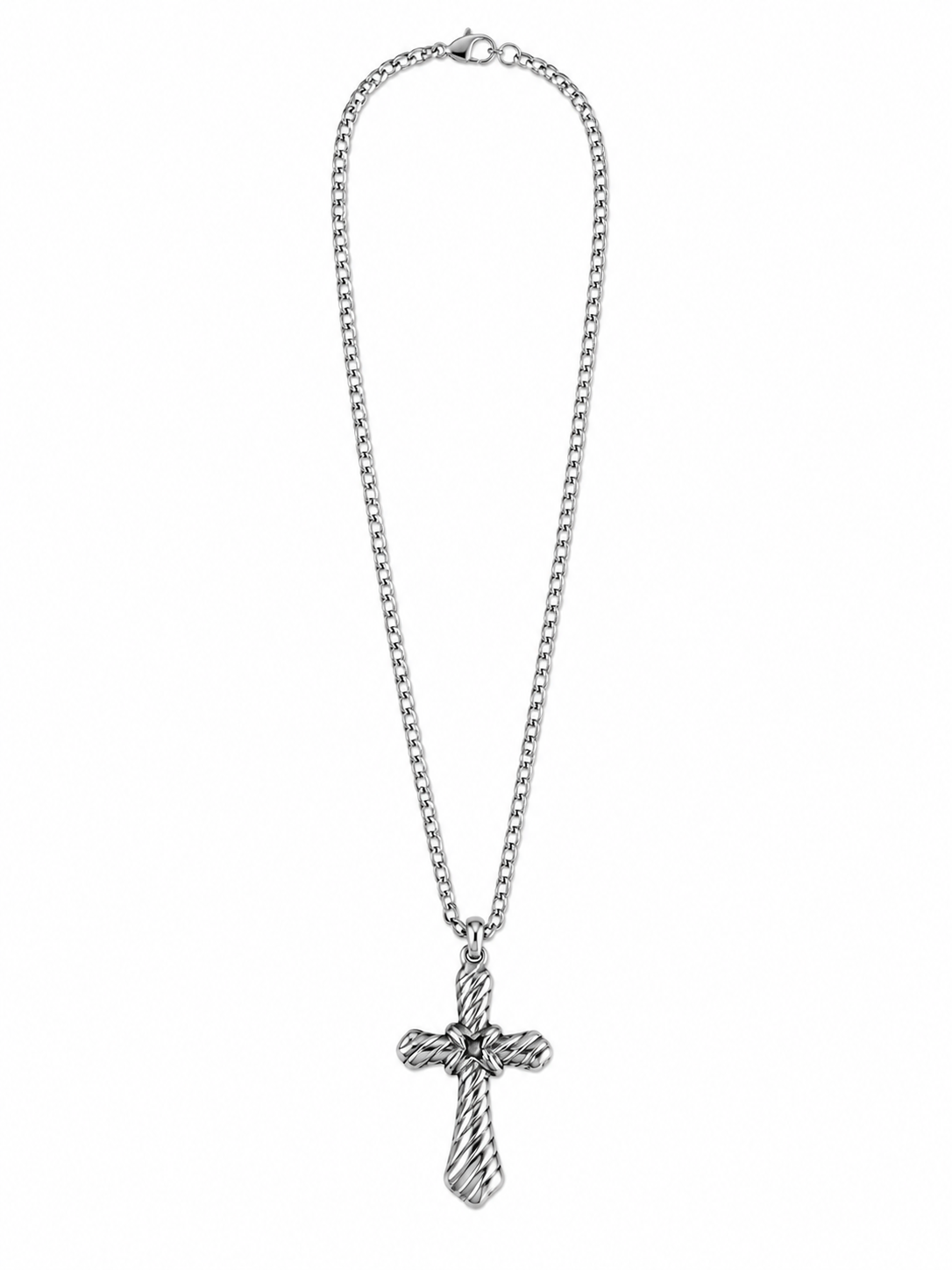 Silver cross necklace