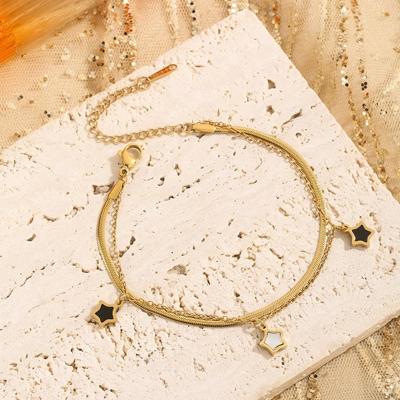 Star charm anklet