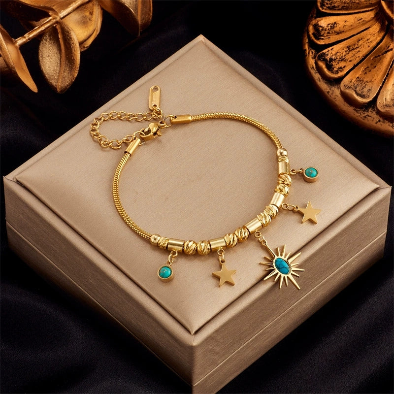 Sun-kissed charm bracelet