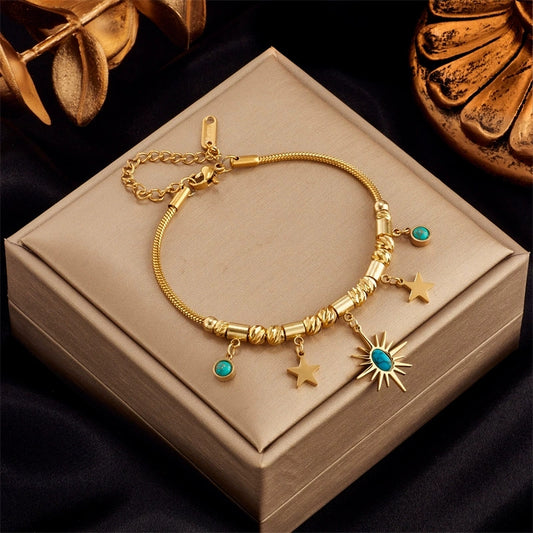 Sun-kissed charm bracelet