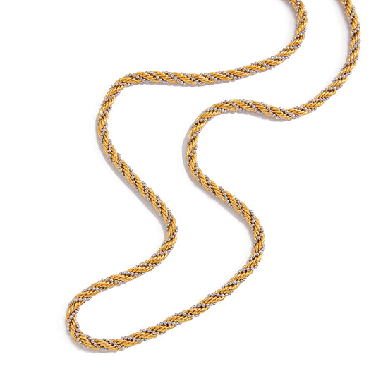 Two-tone rope chain